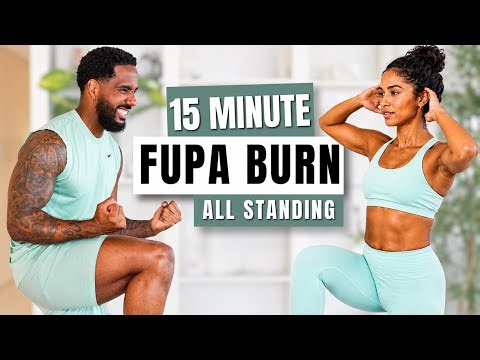 15 MIN FUPA INTENSE HIIT WORKOUT! No Equipment, No Jumping