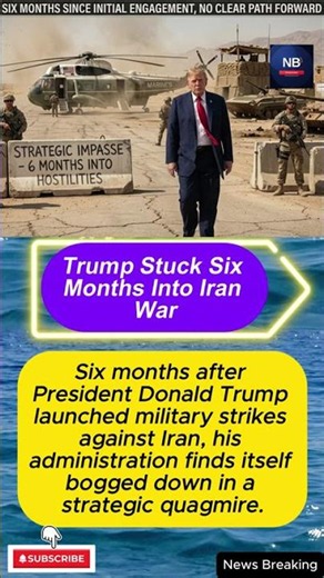 Trump Stuck Six Months Into Iran War|#IranWar, #DonaldTrump, #MiddleEast, #BreakingNews, #USNews,