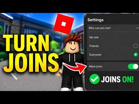 How To Turn Joins On In Roblox (2026) | Enable Joins In Roblox