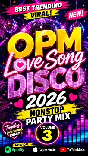 🔥 OPM LOVE SONG DISCO 2026 VOL. 3 💖 Best Tagalog Disco Hits | Nonstop Party Mix #shorts