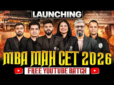 Launching MBA MAHCET 2026 Free YouTube Series 🚀 | Start Your Prep Now!