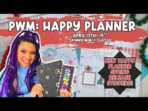 Plan With Me | Happy Planner | Classic & Skinny Mini Spreads! Feat. HP Spring Release Stickers 💜