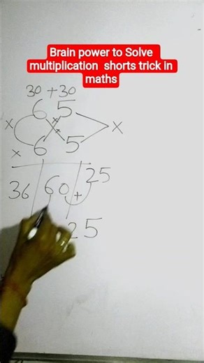 Brain power to Solve multiplication shorts trick in maths