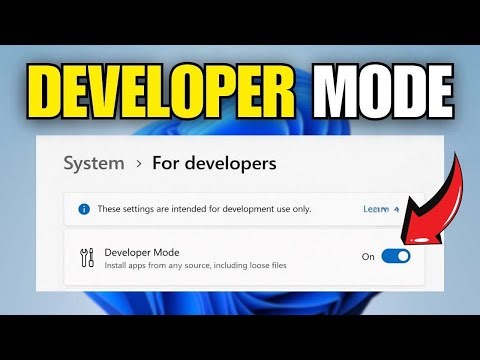 How To Turn On Developer Mode In Windows 11 (2026)