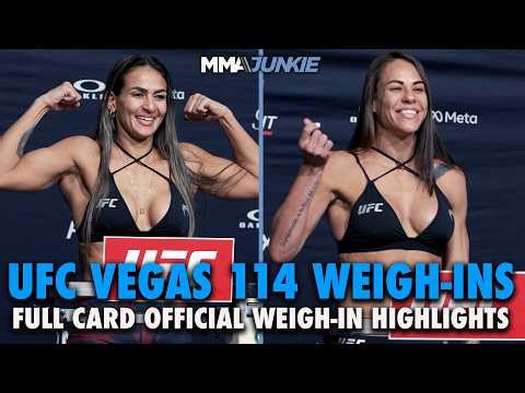 UFC Vegas 114 weigh-in highlights: Full 14-fight lineup official