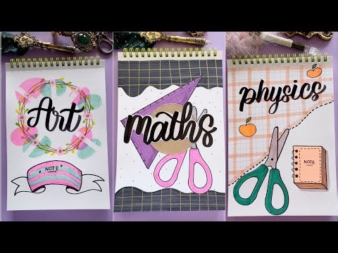 12 Aesthetic English Front Page Ideas | Cute & Creative Notebook Covers