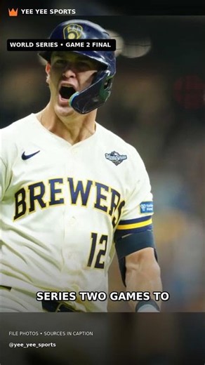 Down 4–0. Brewers STILL win World Series Game 2 😳 #Shorts