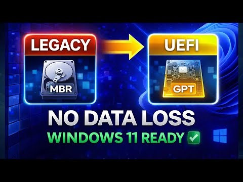 Can’t Enable UEFI? Fix Legacy to UEFI Without Data Loss | Windows 11 / 10