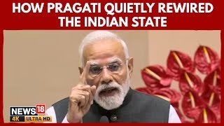 PM Modi chairs the 50th Pragati meeting, reviewing Rs 40,000 crore infrastructure projects. With 2,958 issues resolved and a 94% success rate, Pragati accelerates stalled projects and sets the stage for a Viksit Bharat by 2047. #PragatiAt50 #PMModi #NarendraModi #GovernanceReform #ViksitBharat2047 | News18