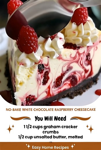 No-Bake White Chocolate Raspberry Cheesecake Ingredients 1 1/2 cups graham cracker crumbs 1/2 cup unsalted butter, melted 8 oz cream cheese, softened 1/2 cup sugar .... 𝐓𝐎 𝐂𝐎𝐍𝐓𝐈𝐍𝐔𝐄 𝐑𝐄𝐂𝐄𝐈𝐕𝐈𝐍𝐆 𝐌𝐘 𝐑𝐄𝐂𝐈𝐏𝐄𝐒 𝐓𝐘𝐏𝐄 "𝐘𝐄𝐒" FuII Recıpe in Fırsτ Coʍmеսτ 👇👇👇 | Swiss Cabins