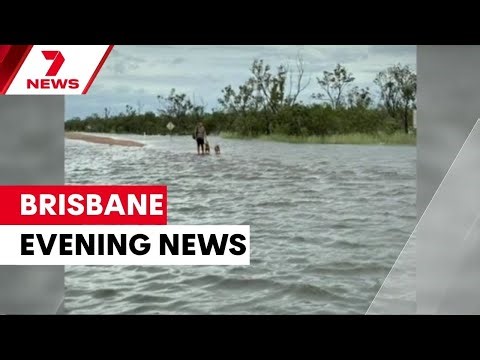 Rooftop standoff on Woolloongabba home; Outback Queensland facing rainfall records | 7NEWS Brisbane