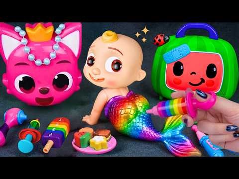 35 Minutes Satisfying with Unboxing PINKFONG Collection & COCOMELON Doctor Set ASMR | Lina Review