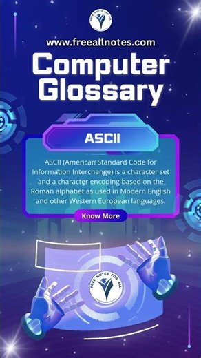 ASCII | Computer Glossary | Computer Dictionary and Terms #computerkeys #computers