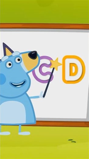 Bluey ABCD in the Morning! Brush Your Teeth #shorts #kids #kidssongs #abcd #bluey #kindergarten