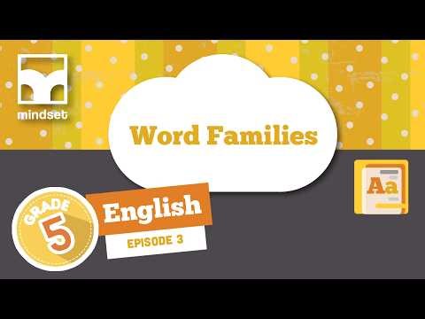 Language Structures & Conventions: Word Families