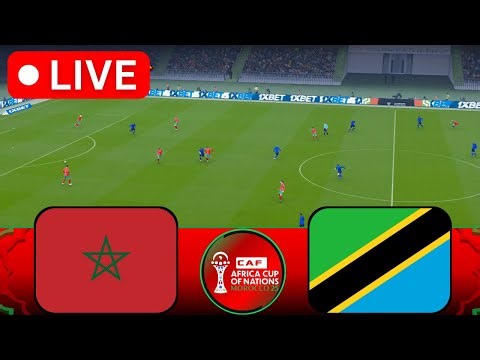 🔴Morocco vs Tanzania LIVE | Africa Cup Of Nations AFCON 2025/26 | Watch Along & efootball