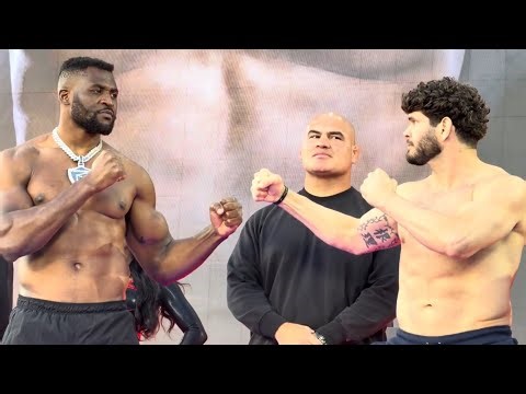 Francis Ngannou vs Philipe Lins INTENSE WEIGH-IN & FACE-OFF | Netflix