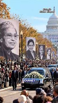 The Historic Farewell to Rosa Parks That Moved a Nation!💔😢#history #legend #legacy #viral #ytshorts
