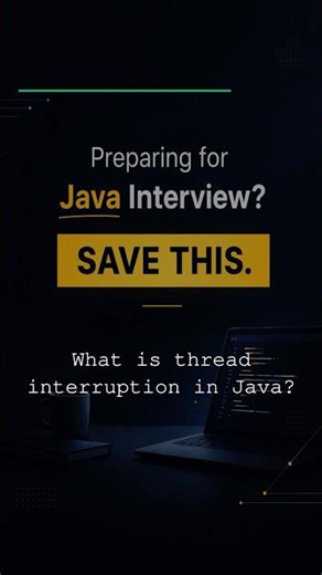 What is thread interruption in Java | Most Asked Java Interview Questions #java #interviewquestions