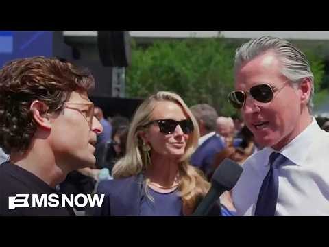 Newsom tells MS NOW: 'If he wants to go after me, go after ME'