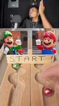 Luigi Vs Mario | Marble Race