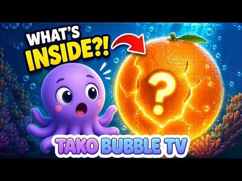 OMG! Giant Orange EXPLODES?! 🍊 What’s Inside? | Learn Colors Song for Kids