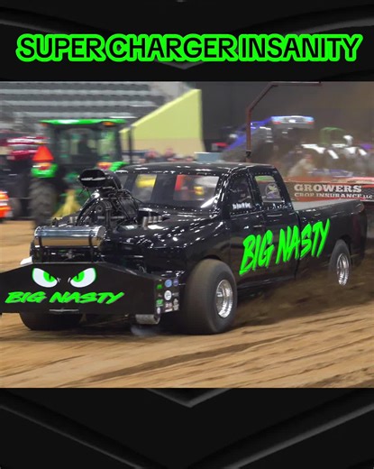 Super Charged V8 Noise at Big Nasty TNT Truck & Tractor Pull