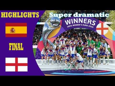 The Most Emotional EURO Final Ever! England Women Beat Spain
