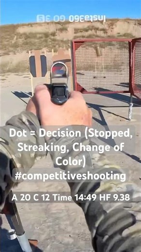 Dot = Decision… Stopped, Streaking, Or Change of Color… #competitiveshooting