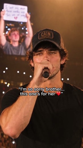 He held this sign up while I singing... 💔 #sadsong #cma #count