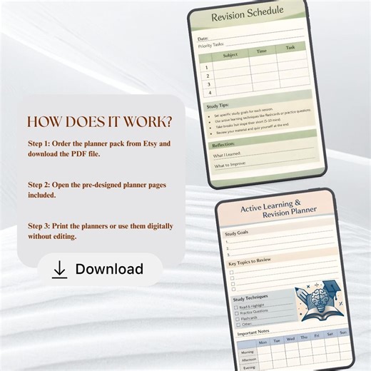 Active Learning Revision Planner PNG PDF Exam Study Schedule Spaced Repetition Retrieval Practice Academic Success Education Digital Log - Etsy Canada