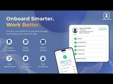 Onboard Staff Faster with CrewCard | Workforce Management Software