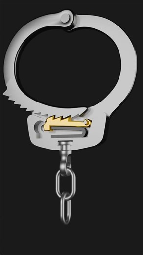 One Lock Handcuffs Mechanism