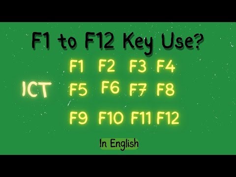 🔹 Keyboard Function Keys F1–F12 Explained