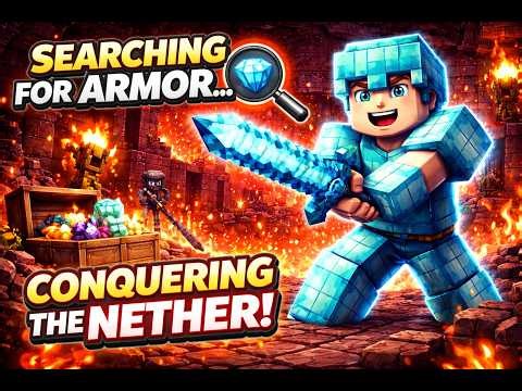 From No Armor to Nether Fortress Raid! 😈🔥 | Minecraft