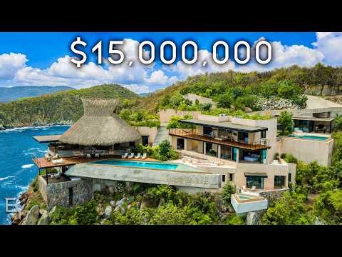 Inside a $15,000,000 Cliffside Mansion in Mexico
