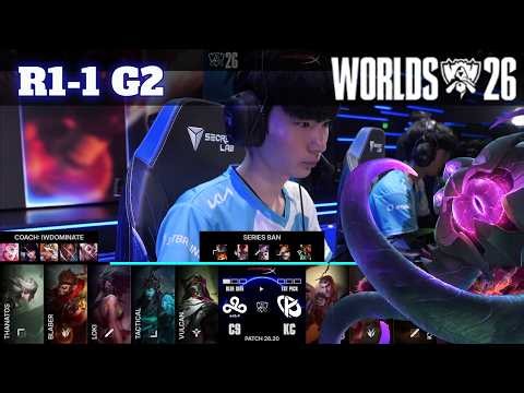 KC vs C9 - Game 2 | Round 1 S16 LoL Worlds 2026 Play-Ins | Cloud 9 vs Karmine Corp G2 Full