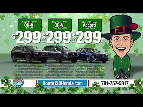 Honda Spring Event 🌸 Civic or HR-V $199/mo | CR-V Hybrid $299/mo | Route 128 Honda | March 2026