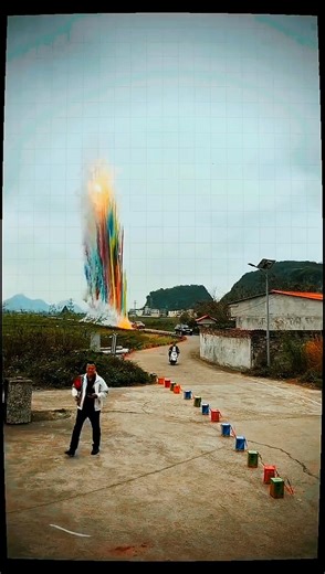“Color Explosion in the Sky 😱🎨