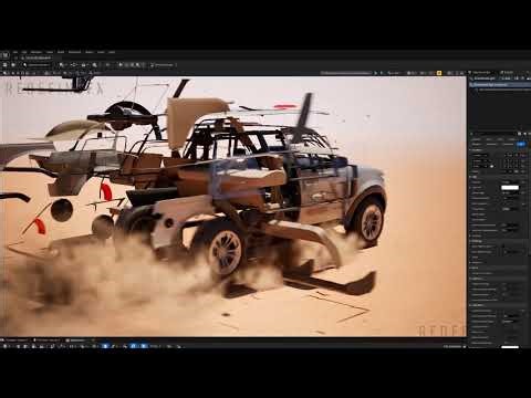 Unreal Engine Exploded View VFX Animation with Motion Design Cloners & Effectors + Niagara Fluids