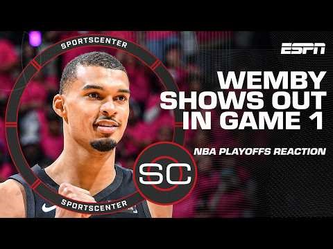 Wemby made a 'statement to rest of the league' - Perk 🗣️ NBA Playoffs Game 1 REACTION | SportsCenter