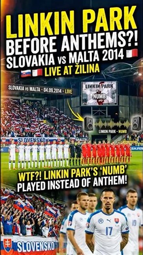 LINKIN PARK Instead of National Anthem?! 🇸🇰 vs 🇲🇹 #shorts