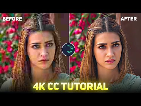 Alight Motion 4K Cc Tutorial | 4K Cc Sharpen Quality Video Editing In Alight Motion