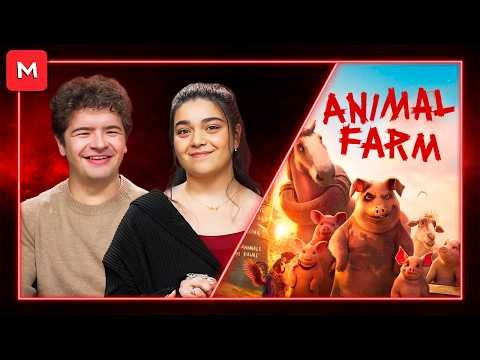 Iman Vellani & Gaten Matarazzo on Making 'Animal Farm' Fun for a New Generation