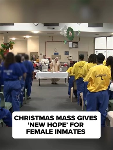 (12/25/25) For the first time, a Christmas Day Mass was held on Thursday inside the Century Regional Detention Facility, bringing a message of hope and forgiveness to women spending the holiday behind bars. The service was led by Archbishop José H. Gomez, who celebrated Mass with incarcerated women and staff inside the Lynwood facility, the largest women's jail in Los Angeles County. The Mass included prayer, song and Communion. Read more at the link.