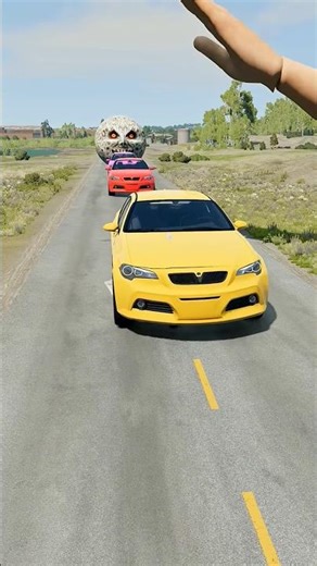 Epic Car Slap Challenge 👋 Giant Hand vs Vehicles | BeamNG.drive