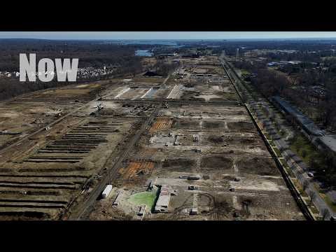 Drone captures before and after of Netflix studio site in Monmouth County