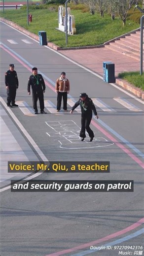 When a childhood game of hopscotch appears on campus…