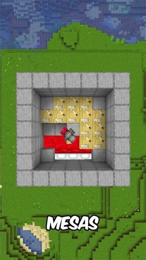 LA GRANJA DE HIERRO MÁS FACIL DE BEDROCK! 🤯⛏️ #shorts