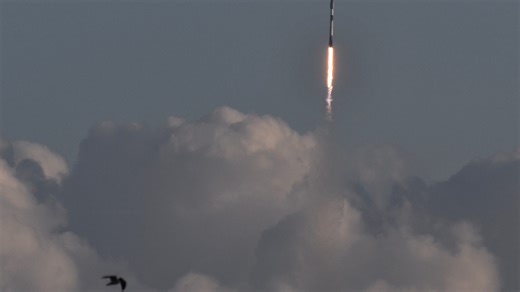 See a SpaceX rocket launch shortly after sunrise from Cape Canaveral, Florida